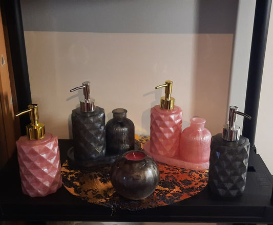 Set zeeppomp + schaal + vaasje