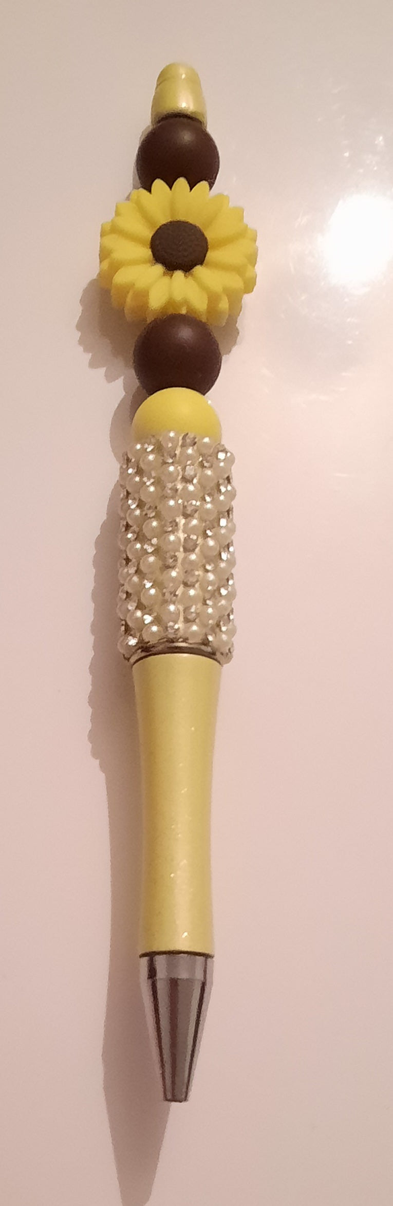 Balpen met siliconekralen