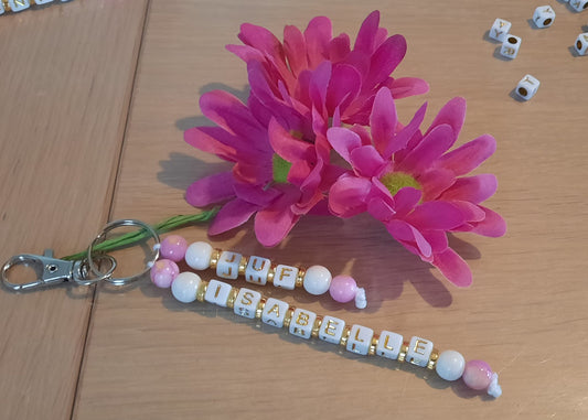 Sleutelhangers voor juf of meester , kan ook met naam